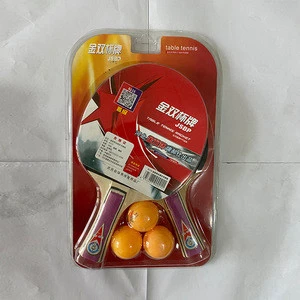 Wholesale hot selling table tennis rackets cheap price 2 rackets 3 tennis rackets set promotion