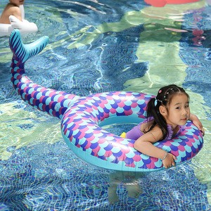 Wholesale Inflatable Little Mermaid Children Swimming  Thickening Water Ring
