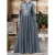 Import Wholesale Islamic Clothing Trendy Floral Printed Muslim Dress Jilbab Abaya Long Sleeve Kaftan Dress Women from China