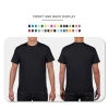 Wholesale Mens Blank camisas 100% cotton t-shirt High Quality Plain Custom Logo Printed Black t shirts