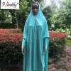 wholesale modern Indonesia muslim dress polyester fabric and Islamic Clothing