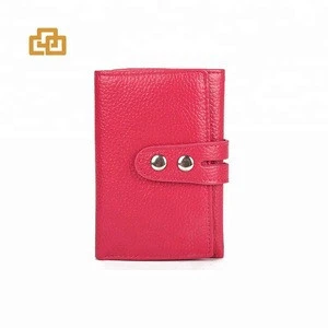 Wholesale Multi Function Trifold Genuine Leather Key Holder Wallet
