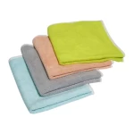 Wholesale multi-functional absorbent custom household kitchen weft knitting cleaning micro fiber towel