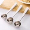 Wholesale multifunction 304 stainless steel coffee tea measuring spoon with clip