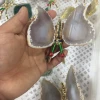 Wholesale natural agate slicing handmade butterfly decorative gift crystal