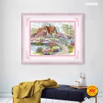 Wholesale Needlework Cross Stitch Handmade Craft DIY The Cabin Pattern Stamped Cross Stitch Embroidery Kits