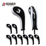 Wholesale new design golf Headcover, Golf Club Iron Headcovers with zipper and numbers