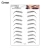 Wholesale New Products 3D Eco-friendly Long Lasting Water Transfer Women Fake Eyebrow Temporary Tattoo Sticker