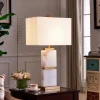Wholesale Nordic Post Modern Fabric Shade Spain Marble Table Lamps Light Home Decor