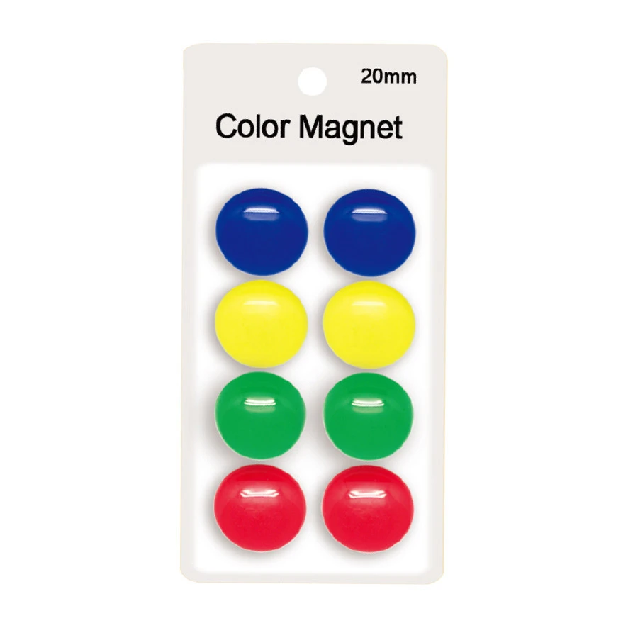 Wholesale Professional Custom Packaging Colored  round  Magnetic Color Fridge Magnet