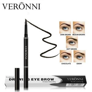 Wholesale Professional Waterproof Double-end Autorotation Eyebrow pencil with brush
