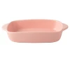 Wholesale rectangular tableware matte ceramic baking dish for oven use