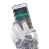 Wholesale touchscreen texting winter mens women warm knitted jacquard outdoor gloves mittens
