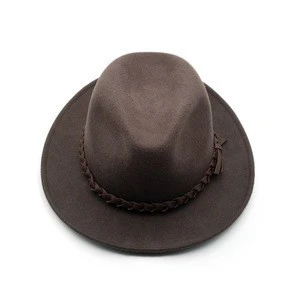 Wholesale wide brim man cowboy hat wool felt man cowboy hat
