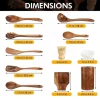 Wholesale Wood Kitchen Accessories Utensils Cooking Tools Wooden Kitchen Cooking Utensils Sets Wood Kitchen Utensil