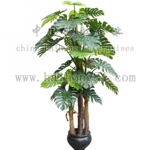 Wholesaler Artificial Philodendron Selloum Planta Tree Artificial Garden Tree for landscaping