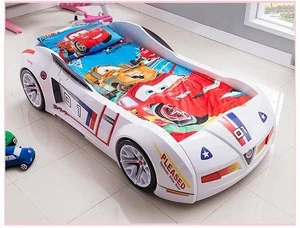 Wholesales plastic children car bed, kids race car bed