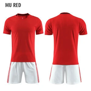 whosale red and white soccer jersey football uniform