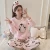 Import Winter Young Girl Flannel Cartoon Pajamas Women Coral Fleece Casual Home Clothes Sleepwear from China