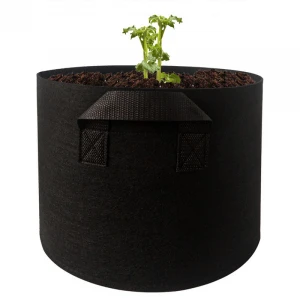 With Handle 1 2 3 5 7 10 20 25 30 Gallon Non-Woven Felt Vegetable Fabric 100 Gallon Potato Grow Pots Plant Grow Bags