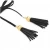 Import Women Hair Accessories Faux Suede Leather Bow Tassel Rubber Band Ponytail Holder from China