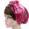 Women Night Sleep Cap Hair Bonnet Hat Head Cover Satin Turban Headscarf Silk Shower Cap