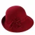 Import Women Wool Felt Hats with Belt Korea Style Female Formal Black Red Fedora Hats from China