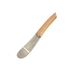 Wood handle stainless steel mini cheese knife butter knife