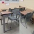 Import wooden chair and table school furniture classroom study desk wood single double for college students from China