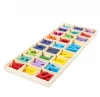 Wooden Letters - Wooden Craft Letters with Storage Tray - Wooden Alphabet Letters Kids Learning Toy - Assorted Colors
