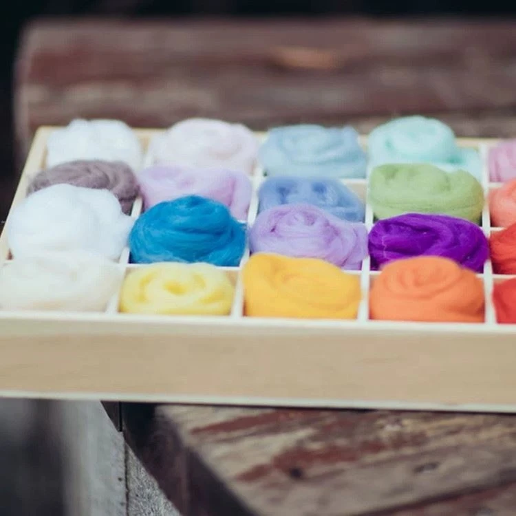 Woolen Tops For Needle Felting Hand Spinning Diy Craft Materials
