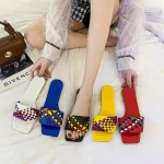 Woven upper colors slipper women sandals L-88
