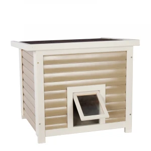 WPC Dog Cat House Wooden Pet Hutch Outdoor Use Small Animal Use Waterproof Fashion Pet Home For Al  Seasons