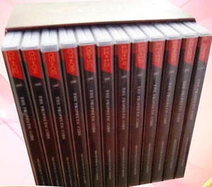 xiamen dvd package factory custom box Disk Replication dvd box set dvd slipcase box 6 dvd in black dvd case