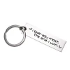 Yiwu Meise  Stainless Steel  I Love You Most The End I Win Keychain for Couples Friendship Accessory Key Chain