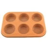 YJ FP112214 Nonstick Bakeware 12 Cup 6 Holes Food Tray Baking Cake Madeleine Shell Pan