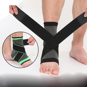 ZHIZINHot Sale Adjustable Elastic Neoprene Ankle Straps Sports Ankle Support Brace for sporting