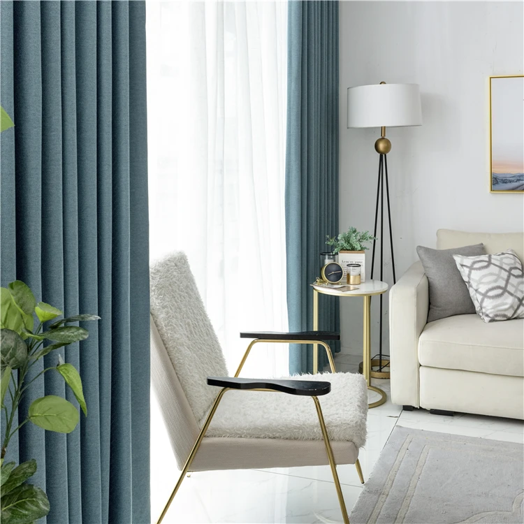 ZHONGHUA Unique Design Living Room Thermal Insulated  Blackout Curtain Fabric