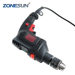 ZONESUN Rotary drill Electric Screwdriver portable reversible power tools automatic woodworking steel, Aluminum drilling machine