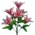 Import ZPLL1007-35/48CM 7 Heads Factory Wholesale Wedding Home Decoration Faux Silk Flower Mini Artificial Lily Bouquet from China