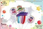 Birthday collection 5pcs foil balloon set