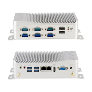 Robust Industrial mini PC based on intel celeron J4125 processor Six Serial port built in WIFI and Bluetooth
