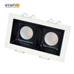 led double head downlight recessed led cob ceiling lights