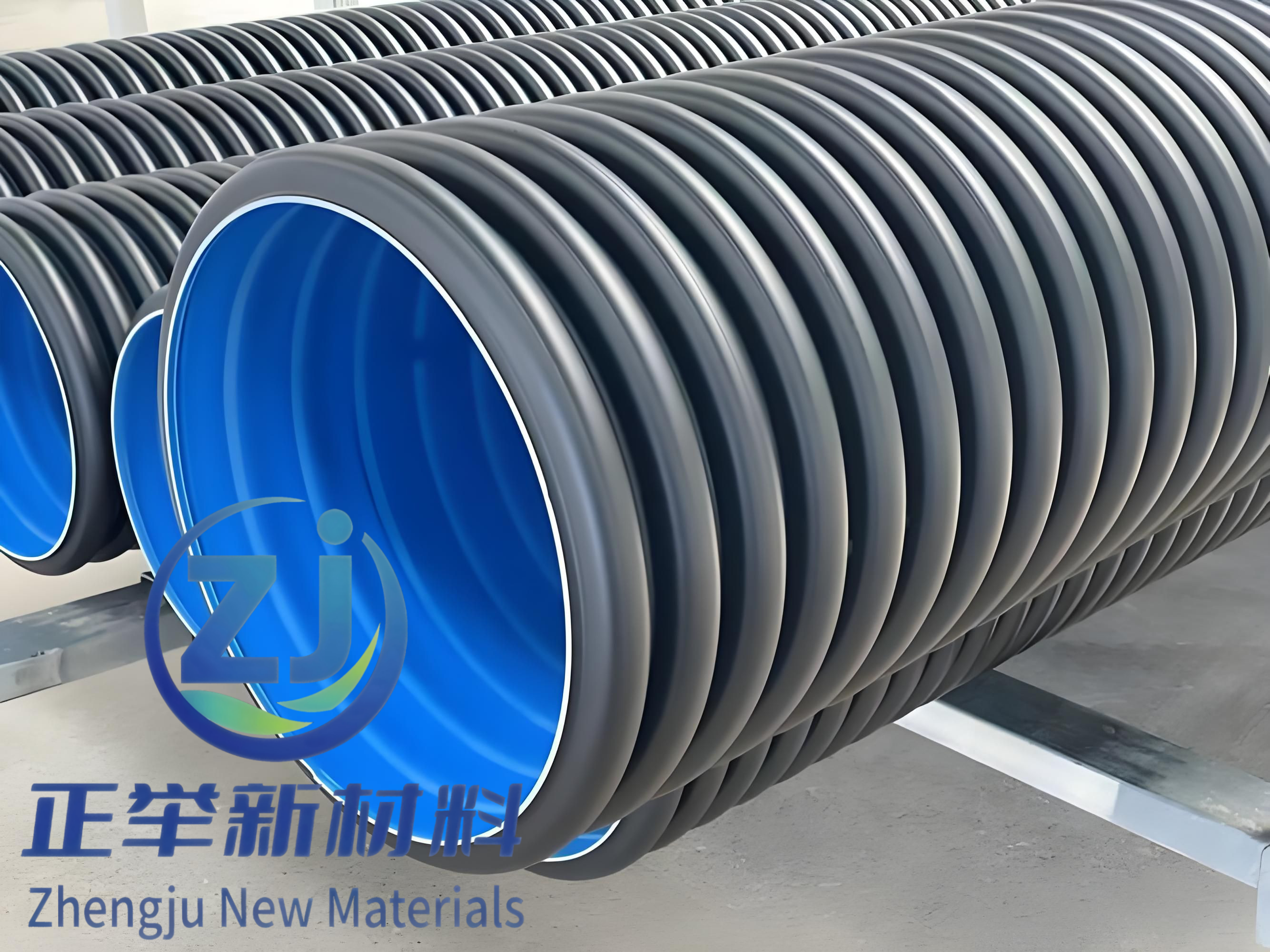 Buy Dn400 Sn8 Hdpe Double-wall Corrugated Pipe from ZhengJu New ...