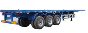China new tri axles 40 footer self loading container trailer