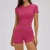 Import Women Crew Neck Short Sleeve Crop Top & High Waist Biker Shorts 2 Piece Fitness Workout Yoga Outfit Set from China