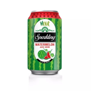 11.1 Fl Oz VINUT Watermelon Juice Sparkling Best Soft Drink Wholesale Price OEM/ODM Beverage Manufacturer