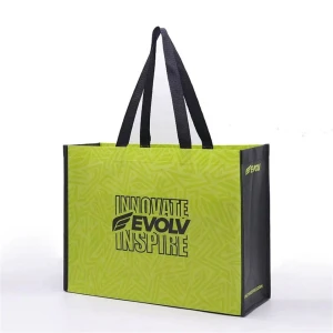 Eco friendly Full Colored Matte Lamination Reusable Clothings Non woven Shopping Bag