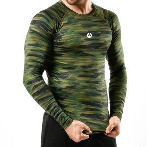 AB Full Sleeve Rash Guard Sublimation Top Quality Dri-fit Compression Shirt STY # 02