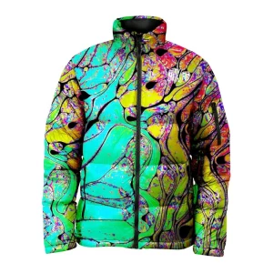 custom winter jackets plain cropped puffer jacket men